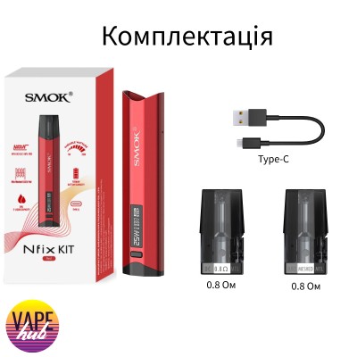 POD система SMOK Nfix Kit (Original) - Red - купити