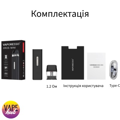 POD система Vaporesso Xros Mini Kit Lime Green - купити