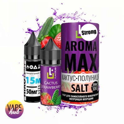 Набор Aroma MAX Salt Strong 30 мл 50 мг - Cactus Strawberry - купити