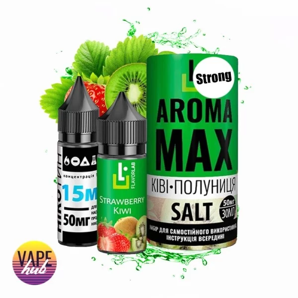 Набор Aroma MAX Salt Strong 30 мл 50 мг - Kiwi Strawberry — купить