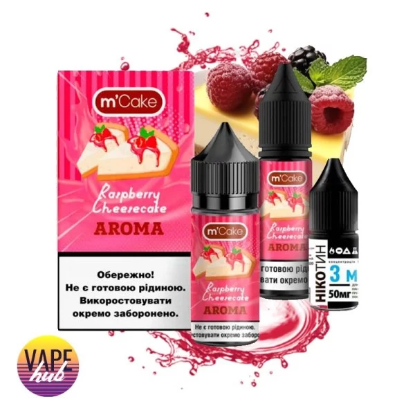 Набір M-Cake 30 мл 50 мг - Raspberry Cheesecake — купити
