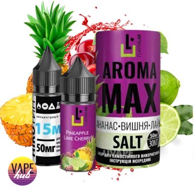 Набор Aroma Max Salt 30 Мл 50 Мг Pineapple Cherry Lime - купити