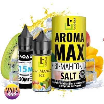 Набор Aroma Max Salt 30 Мл 50 Мг Kiwi Mango Ice - купити