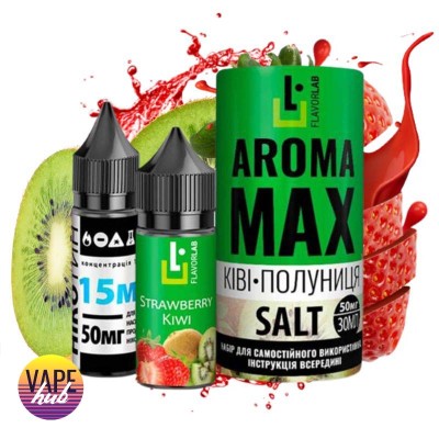 Набор Aroma Max Salt 30 Мл 50 Мг Kiwi Strawberry - купити