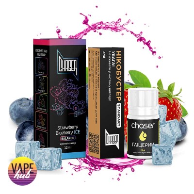 Набор Chaser Black Ice 30 мл 50 мг - Strawberry Blueberry - купити