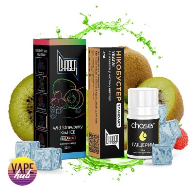 Набор Chaser Black Ice 30 мл 50 мг - Kiwi Wild Strawberry - купити