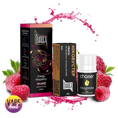 Набор Chaser Black 30 мл 65 мг - Energy Raspberry - купити