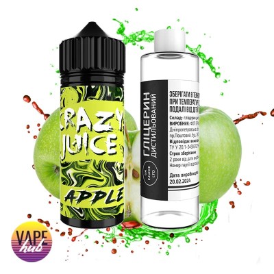 Набор Crazy Juice Organic 120 мл 3 мг - Apple - купити