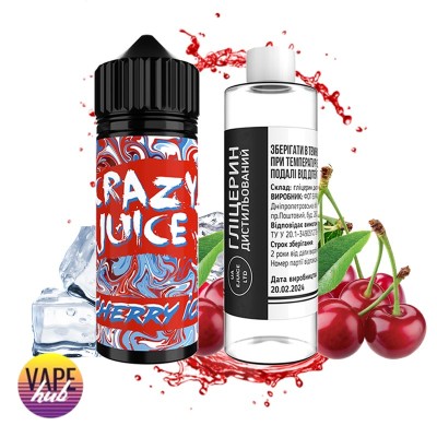 Набор Crazy Juice Organic 120 Мл 3 Мг Cherry Ice - купити