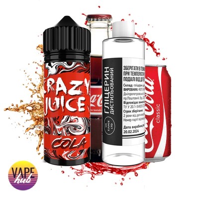 Набор Crazy Juice Organic 120 мл 3 мг - Cola - купити