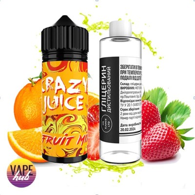 Набор Crazy Juice Organic 120 мл 3 мг - Fruit Mix - купити