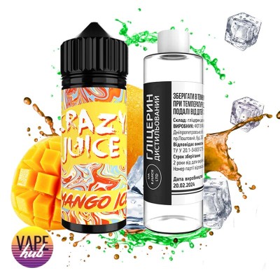 Набор Crazy Juice Organic 120 мл 3 мг - Mango Ice - купити