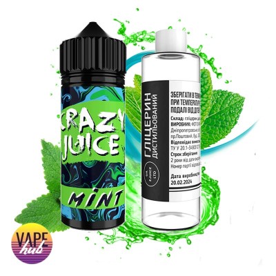 Набор Crazy Juice Organic 120 мл 3 мг - Mint - купити