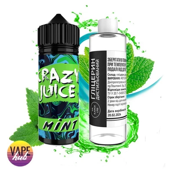 Набір Crazy Juice Organic 120 мл 6 мг - Mint — купити