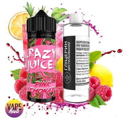 Набор Crazy Juice Organic 120 мл 3 мг - Pink Lemonade - купити