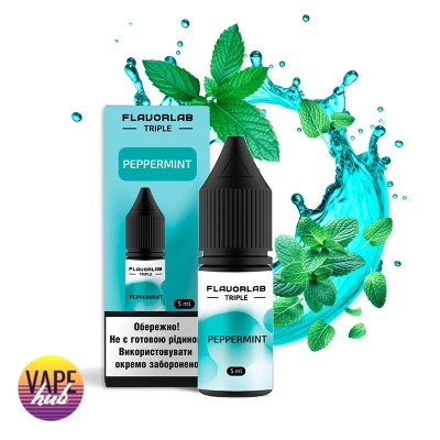 Набір Flavorlab Triple Strong 10 мл 50 мг - Peppermint Набір Flavorlab Triple Strong 10 мл 50 мг - Peppermint