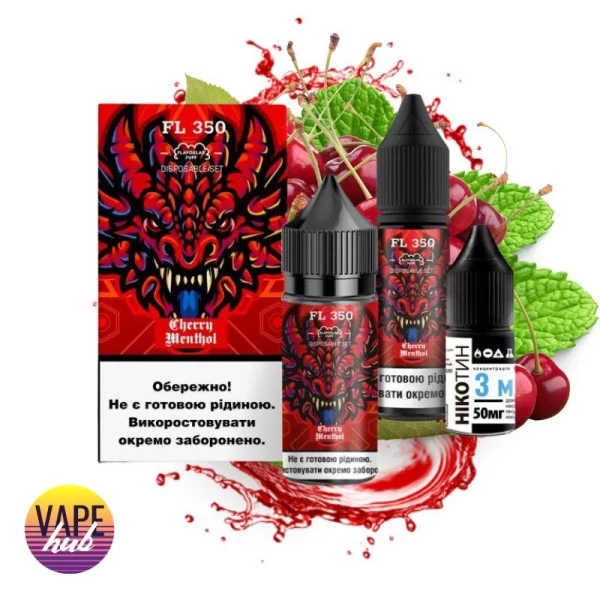 Набір FL350 Salt 30 мл 50 мг - Cherry Menthol — купити