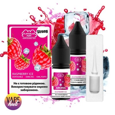 Набор Flavorlab Disposable Puff Strong 10 Мл 50 Мг Raspberry Ice - купити