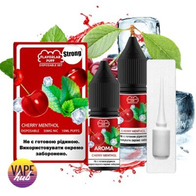 Набір Flavorlab Disposable Puff Strong 10 мл 50 мг - Cherry Menthol - купити