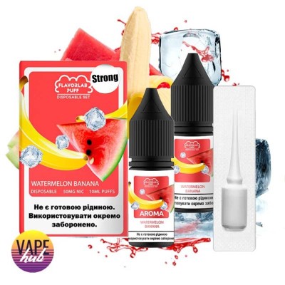 Набор Flavorlab Disposable Puff Strong 10 Мл 50 Мг Watermelon Banana - купити