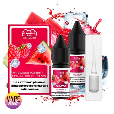 Набор Flavorlab Disposable Puff 10 Мл 50 Мг Watermelon Raspberry - купити