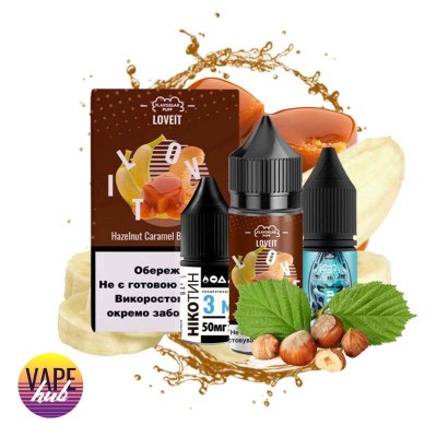 Набір Flavorlab Love it 30 мл 25 мг - Hazelnut Caramel Banana Cream - купити