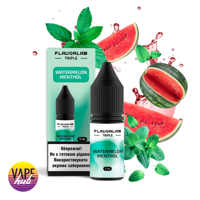 Набір Flavorlab Triple Strong 10 мл 50 мг - Watermelon Menthol Набір Flavorlab Triple Strong 10 мл 50 мг - Watermelon Menthol