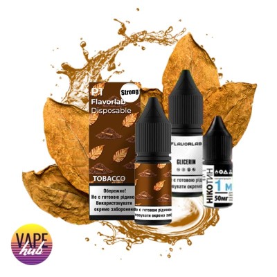 Набір Flavorlab Р1 Strong 10 мл 50 мг - Tobacco - купити