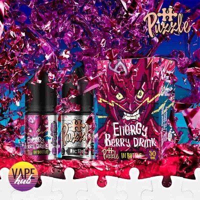 Набор In Bottle Salt Puzzle 30 Мл 50 Мг Energy Berry Drink - купити