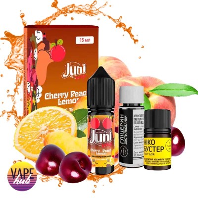 Набір Juni Mix 15 мл 65 мг - Cherry Peach Lemon - купити