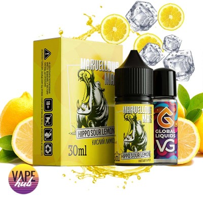 Набор Marvellous Max 30 мл 50 мг - Hippo Sour Lemon - купити