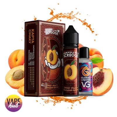 Набір Marvellous Scrooge Organic 60 мл 3 мг - Sweet Peach - купити