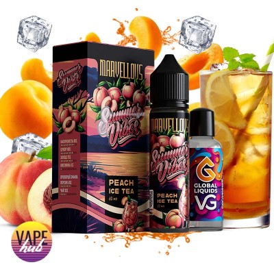 Набор Marvellous Summer Vibes - Peach Ice Tea 60 мл 3 мг - купити