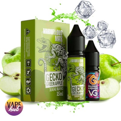 Набір Marvellous Max 15 мл 50 мг - Gecko Green Apple - купити