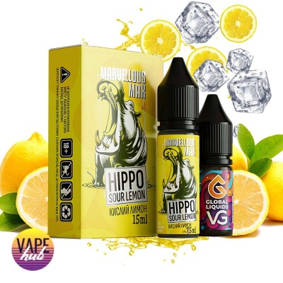Набір Marvellous Max 15 мл 50 мг - Hippo Sour Lemon - купити