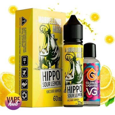 Набір Marvellous Max - Hippo Sour Lemon 60 мл - купити