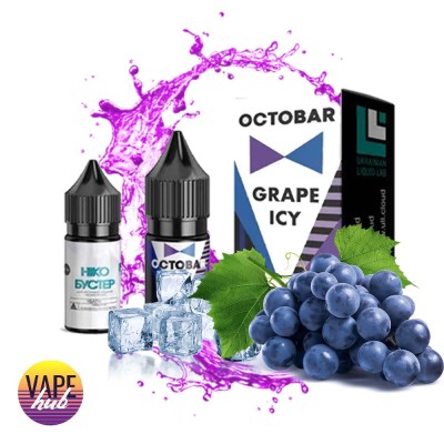 Набор Octobar Salt 10 мл 50 мг - Grape Ice - купити