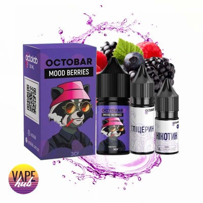 Набір OctoBar NFT Salt 15 мл 65 мг - Mood Berries - купити