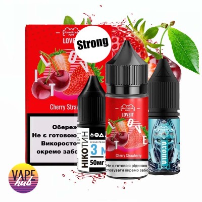 Набор Flavorlab Love it Strong 30 мл 50 мг - Cherry Strawberry - купити