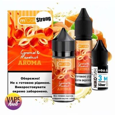 Набор M-Cake Strong 30 мл 50 мг - Caramel & Hazelnuts - купити