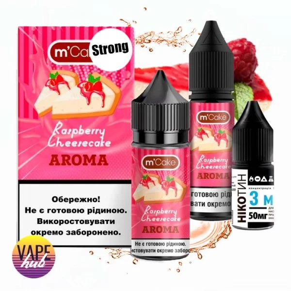 Набор M-Cake Strong 30 мл 50 мг - Raspberry Cheesecake — купить