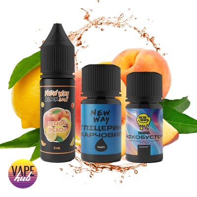 Набор New Way Black 15 Мл 10 Мг Lemon Peach - купити