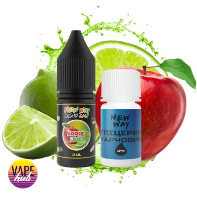 Набір New Way Black 10 мл 65 мг - Apple Lime - купити