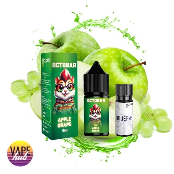 Набор OctoBar NFT Salt 10 мл 50 мг - Apple Grape — купить