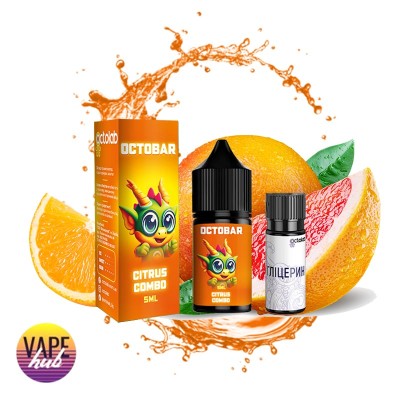 Набір OctoBar NFT Salt 10 мл 50 мг - Citrus Combo Набір OctoBar NFT Salt 10 мл 50 мг - Citrus Combo