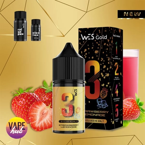 Набір WES Gold 30 мл 50 мг - Strawberry Lemonade — купити