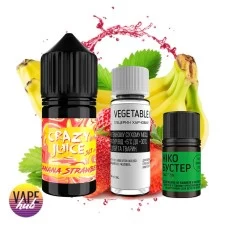 Набор Crazy Juice 30 мл 50 мг - Banana Strawberry