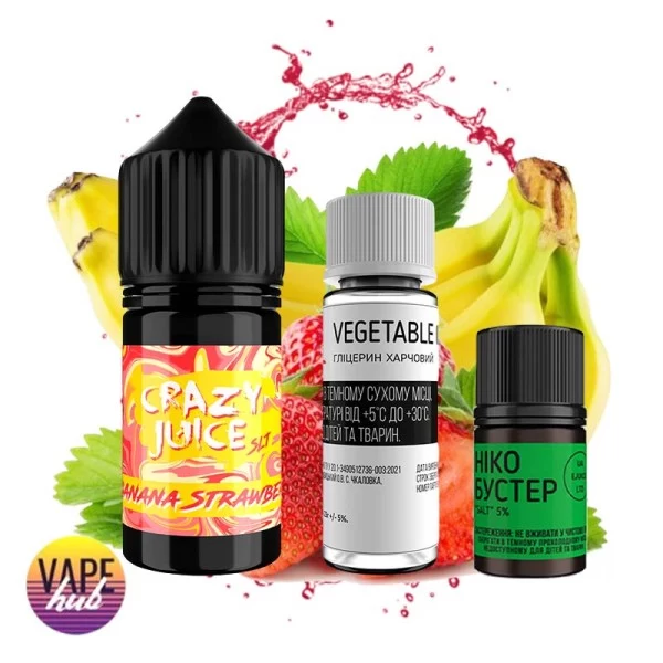 Набор Crazy Juice 30 мл 50 мг - Banana Strawberry — купить