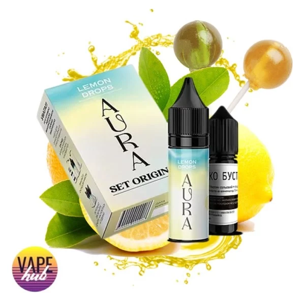 Набор Aura 15 мл, 30 мг - Lemon Drops — купить