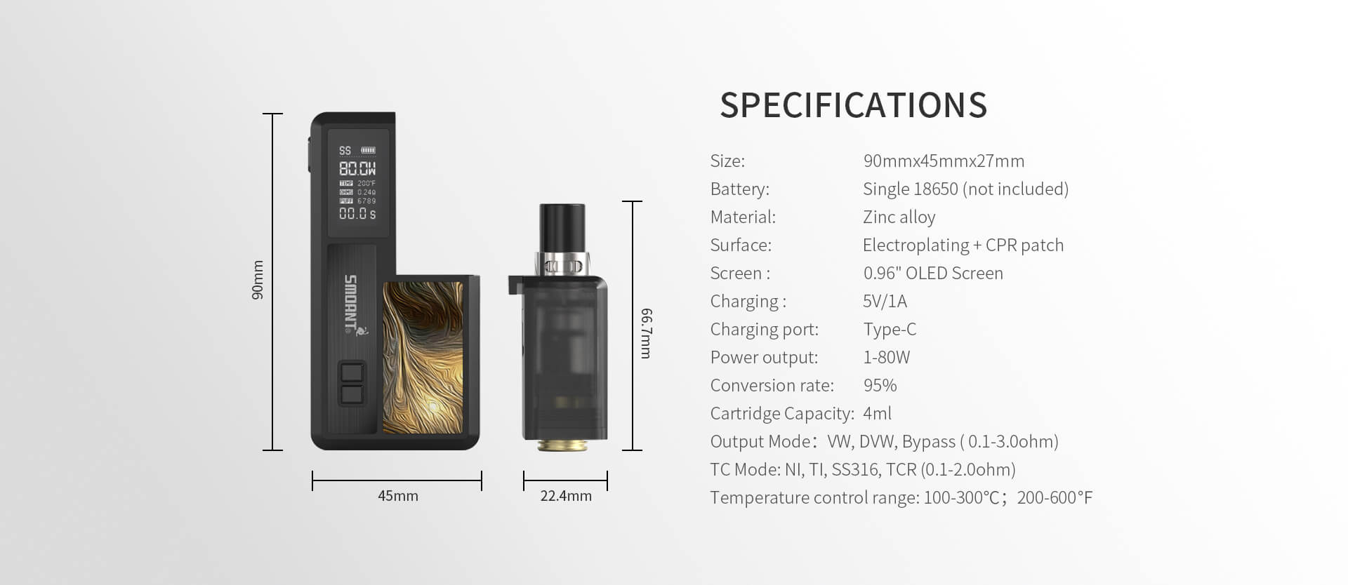 Smoan Knight 80 - VAPEHUB